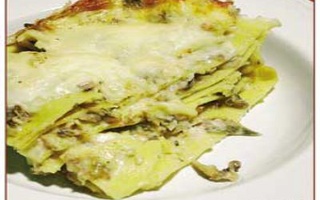 Lasagna Carciofi, Funghi E Prosciutto