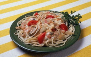 Spaghetti Con Pollo E Cipolle